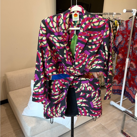 Farm Rio: Colorful Patterned cut out Blazer - Picture 12 of 13